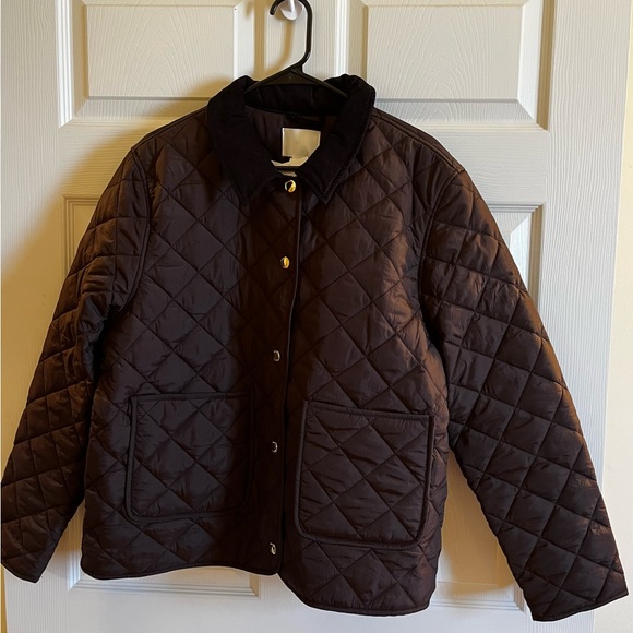 H&M Jackets & Blazers - NWT Quilted Jacket With Corduroy Collar